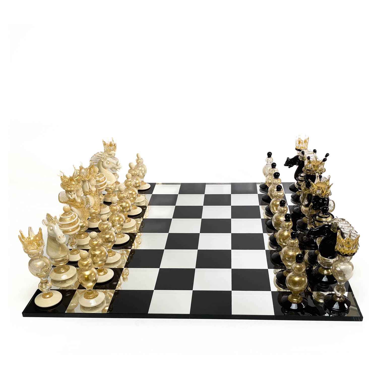 Imperial Chessboard Set - Murano glass