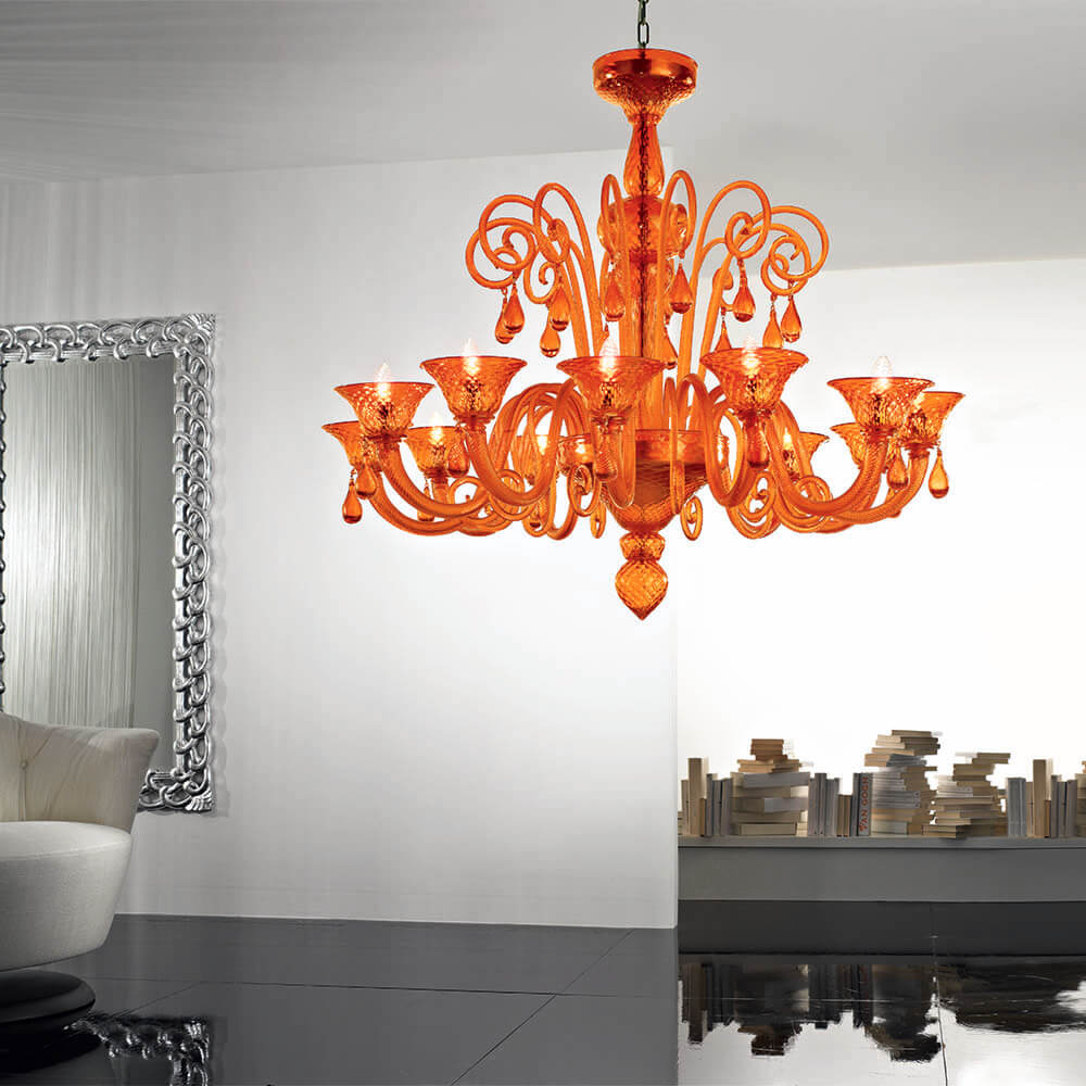 Nuvola 12 Lights Chandelier- Murano Glass Lighting